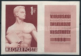 ** 1958 Keszthelyi Ifjusagi Talalkozo Vagott Szelvenyes Belyeg (3.000) - Other & Unclassified