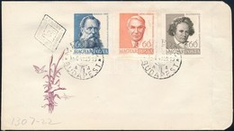 1960 Arckepek 3 Klf Vagott Belyeg FDC-n - Sonstige & Ohne Zuordnung