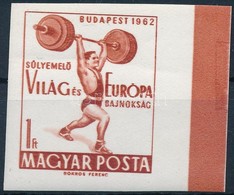 ** 1962 Evfordulok - Esemenyek (I.) Sulyemel? VB Vagott Ivszeli Belyeg - Other & Unclassified