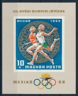 ** 1968 Olimpia (III.) - Mexiko Vagott Blokk (4.500) - Other & Unclassified