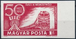 ** 1972 50 Eves A Vasutegylet Vagott Ivszeli Belyeg - Other & Unclassified