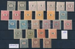 ** * 1888/1889 26 Db Krajcaros Belyeg, Koezte Sztereo Tipusok Is, Erdekes, Jo Katalogusaru Tetel - Other & Unclassified