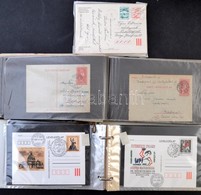 1871-1995 141 Db Klf Dijjegyes Levelez?lap, Sok FDC Es Hasznalatlan 2 Db Level Berakoban + 1 Boritekban, Dobozban - Otros & Sin Clasificación