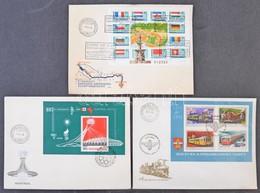 FDC Gy?jtemeny A 70-es Evekb?l 2-3 Peldanyban, Sok Szaz Darab Boritek Hullamkarton  Dobozban /FDC Collection Of The 70-e - Andere & Zonder Classificatie