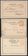 1873 - 1874 2 Futott + 1 Megirt 2kr Dijjegyes Levelez?lap - Andere & Zonder Classificatie