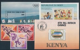 ** 1963-1987 Olimpia Motivum 3 Db Blokk + 3 Db Belyeg - Other & Unclassified