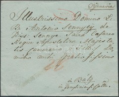 1835 Portos Level Piros / Unpaid Cover Red '(TY)RNAU' - Other & Unclassified