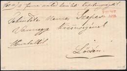 1843 Hivatalos Level Piros 'FIUME' - L?cse - Other & Unclassified