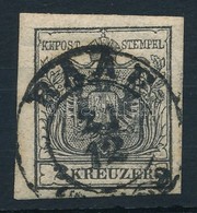 O 1850 2kr HP III Fekete ,,RAAB' Certificate: Steiner - Sonstige & Ohne Zuordnung