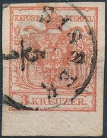 O 1850 3kr HP Alul 5 Mm Ivszellel / With 5 Mm Margin Below ,,SISSEK' - Other & Unclassified