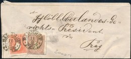 1858 Level 5kr + 10kr Bermentesitessel 'BAHNHOF / PEST' - Andere & Zonder Classificatie