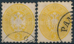 O 1864 2 X 2kr, Kisebb Es Nagyobb Meret? Belyeg - Other & Unclassified