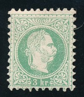 (*) 1867 3kr Kekeszoeld. Certificate: Steiner - Otros & Sin Clasificación