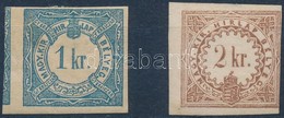 * 1868 2 Db Hirlapilletek Belyeg - Other & Unclassified