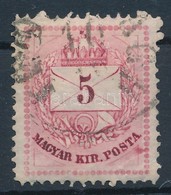 O 1874 5kr Jobb Oldali Also Haromszoegnel Kitoeres + Felirat Javitas (ex Lovasz) - Altri & Non Classificati