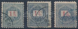 O 1888/1889 3 Db Sztereotip 1Ft - Autres & Non Classés