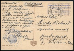 1915 Tabori Posta Kepeslap 'Auguszta F?hercegasszony Betegszallito Vonata' - Andere & Zonder Classificatie