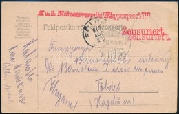 1915 Tabori Posta Levelez?lap 'K.u.k. Notreservespital Etappenpost 119' + 'HP 119' - Otros & Sin Clasificación