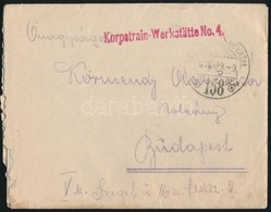 1916 Tabori Posta Level 'Korpstrain-Werkstatte No. 4.' , 'TP 158' - Andere & Zonder Classificatie
