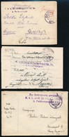 1916-1917 3 Db Tabori Posta Level - Andere & Zonder Classificatie