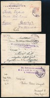 1916-1917 3 Db Tabori Posta Level - Altri & Non Classificati