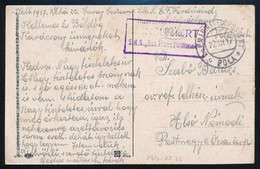 1917 Tabori Posta Kepeslap 'S.M.S. Ezh. Franz Ferdinand' - Otros & Sin Clasificación