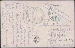 1917 Tabori Posta Kepeslap 'M.KIR. EGYESITETT HONVED...' + 'HP 171' - Other & Unclassified