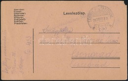 1917 Tabori Posta Levelez?lap 'K.u.k. Feldjaegerbataillon No.28. Post' + 'TP 433 A' - Andere & Zonder Classificatie