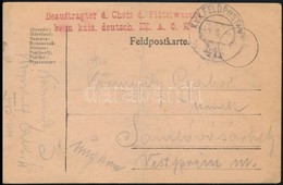 1918 Tabori Posta Levelez?lap 'Beauftragter D. Chefs D. Fldtelwessens Beim Kais. Deutsch. IX. A. 0. K.' , 'FP 411' - Andere & Zonder Classificatie