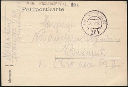 1918 Tabori Posta Levelez?lap 'Kuk FELDSPITAL 611' + 'EP 264' - Andere & Zonder Classificatie