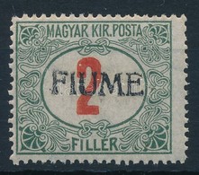 * Fiume 1918 Pirosszamu Porto 2f Kezi Feluelnyomassal, Garancia Nelkuel (**18.000) - Other & Unclassified