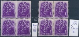 ** 1938 2 Db Szent Istvan 1f Negyestoemb Festekpoettyoekkel, Csikokkal - Other & Unclassified