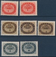 ** 1946 Millios 4 Db Belyeg Eltolodott, Ill. Vastag Ertekszamokkal + 3 Tampeldany - Other & Unclassified