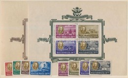 ** 1947 Roosevelt Sor + Blokkpar (56.000) (toeresek / Folded) - Sonstige & Ohne Zuordnung