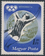 ** 1973 Olimpiai Ermesek 1,20Ft  Belyeg, Az Ezuest Szin Eltolodasaval - Autres & Non Classés