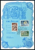 1977 Foti Gyermekvaros Emleklap 3 Segelybelyeggel - Altri & Non Classificati