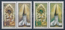 ** 1987 Gyoengyoespatai Jessze-oltar A Soetetbarna Szin Hianyaval + Tampeldany / Mi 3921 Zf Dark Brown Colour Omitted (p - Altri & Non Classificati