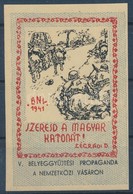 ** 1941/9abbI Magyar Honved Emlekiv 'Szeresd A Magyar Katonat' (ivszelek Levagva) (8.000) - Sonstige & Ohne Zuordnung