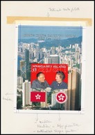 ** 1997 Hongkong Visszaterese Kinahoz Emlekiv Kiadast Megel?z? Probanyomata (a Vegleges Kiadas Ett?l Elter) - Autres & Non Classés