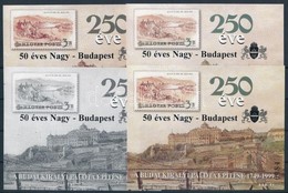 ** 2000/4 50 Eves A Nagy-Budapest 4 Db-os Emlekiv Garnitura Azonos Sorszammal (20.000) - Other & Unclassified