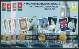 ** 2012 A Magyar Kardvivas Diadala A Londoni Olimpiakon 4 Db-os Emlekiv Garnitura Azonos Sorszammal (18.500) - Other & Unclassified