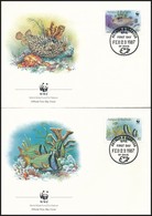 1987 WWF: Halak Sor 4 Db FDC-n Mi 1010-1013 - Otros & Sin Clasificación