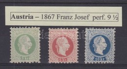 ** * 1867 Mi 36 II A, 37 II A, 38 II A - Sonstige & Ohne Zuordnung