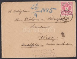 1885 Level Erdekes Tartalommal / Cover With Interesting Content 'HRUSZOW' - 'FUeNFHAUS' - Other & Unclassified