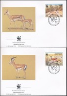 1993 WWF: Gazelle Sor Mi 511-514 4 Db FDC-n - Otros & Sin Clasificación