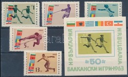 ** 1963 Balkan Sportjatekok Sor Mi 1399-1403 + Blokk 11 - Otros & Sin Clasificación