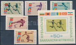 ** 1963 Balkan Sportjatekok Sor Mi 1399-1403 + Blokk 11 - Sonstige & Ohne Zuordnung