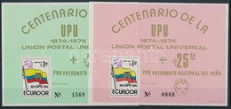 ** 1974 100 Eves Az UPU Vagott Blokk Par Mi 66-67 - Otros & Sin Clasificación