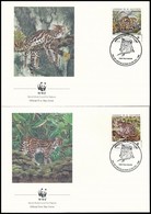 1988 WWF Kismeret? Macskafelek Sor 4 Db FDC-n Mi 1734-1737 - Altri & Non Classificati