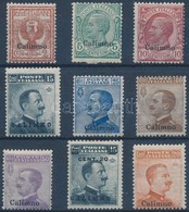 * 1912 Forgalmi 9 Ertek Calimno Feluelnyomassal Mi 3-11 I - Other & Unclassified